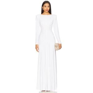 ET OCHS REVOLVE Thea Gown in Matte Jersey Optic White Women's 6